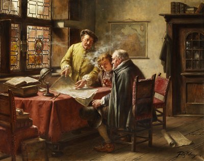 Dutch Merchants by Fritz Wagner